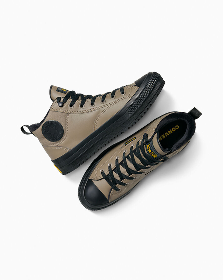 Water-Repellent Fleece-Lined Mid Boot - Classic Taupe/Black