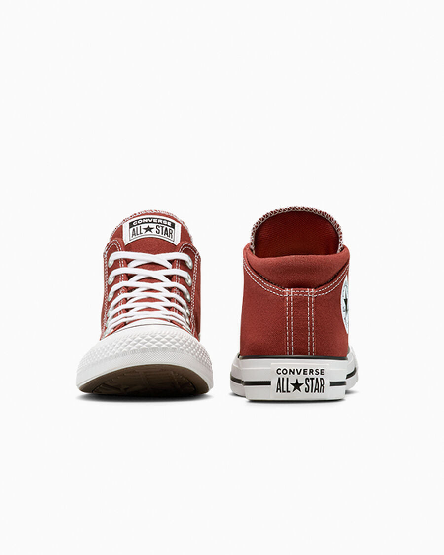 Women's Canvas Mid Top Sneaker - Rottin Apple Red/White/Black