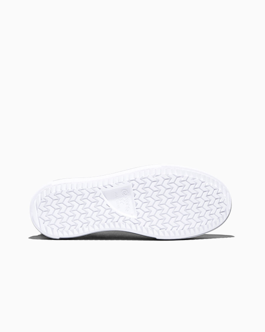 Double-Stack Canvas Platform Low Top Sneaker - Black/White/Black