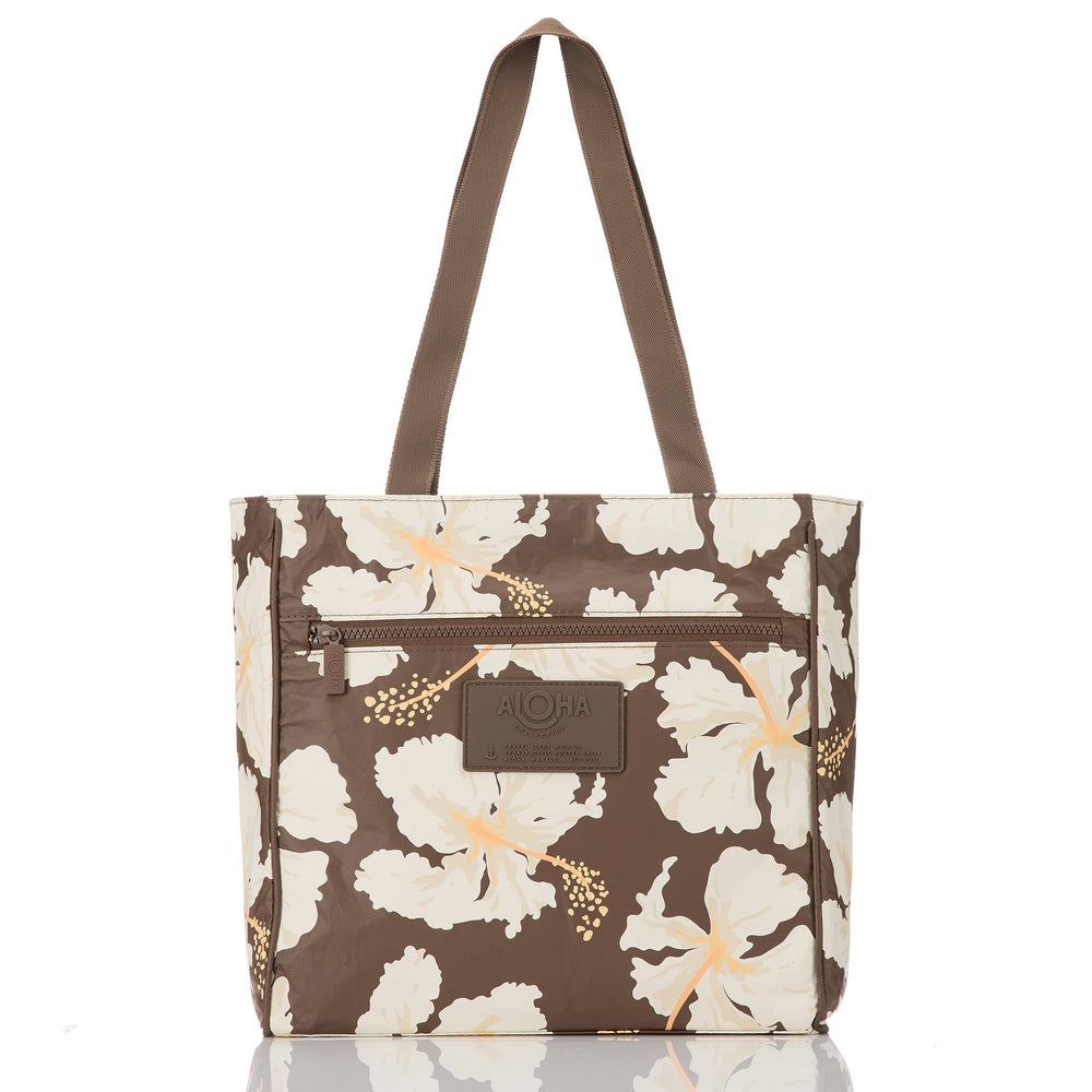 Structured Zipper Tote - Floral Print
