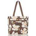 Structured Zipper Tote - Floral Print