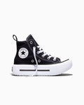 Kids' Canvas Platform High-Top Sneaker - Black - Black/White/Egret