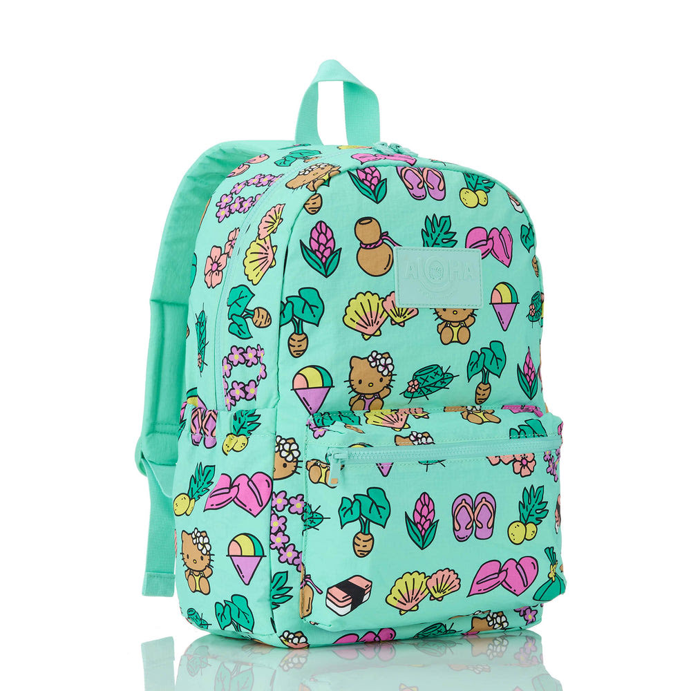 Water-Resistant Laptop Backpack - Tropical Print