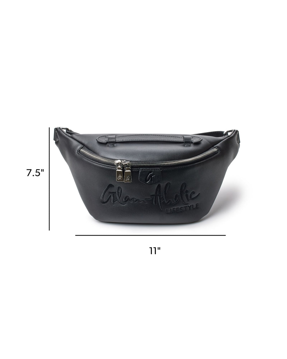 Vegan Leather Belt Bag - Black