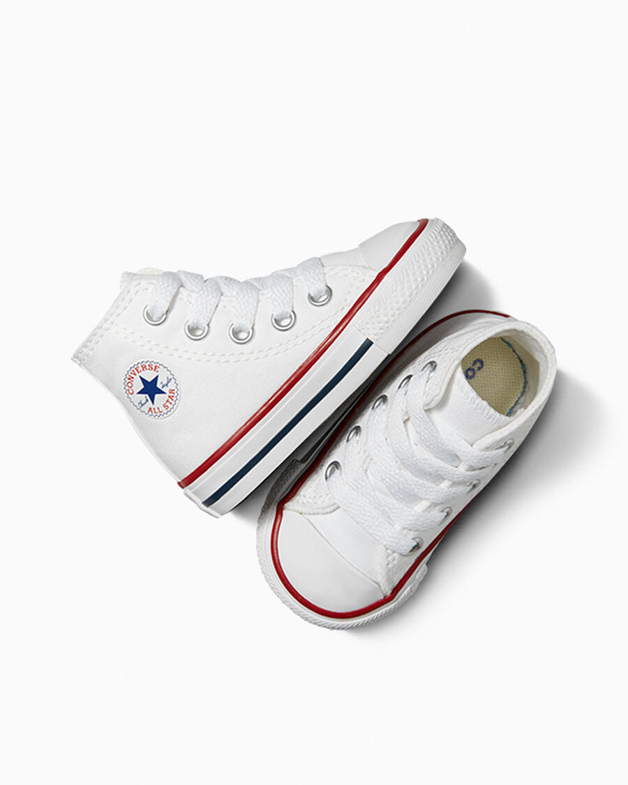 Toddler Canvas High-Top Sneaker - Multiple Colors - Optical White