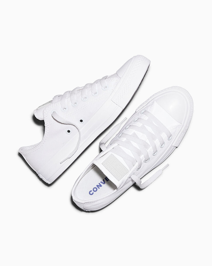 Canvas Low-Top Sneaker - Multiple Colors - White Monochrome