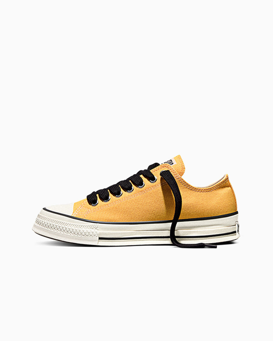 Canvas Low-Top Sneaker - Gold Palm - Gold Palm/Vintage White/Black