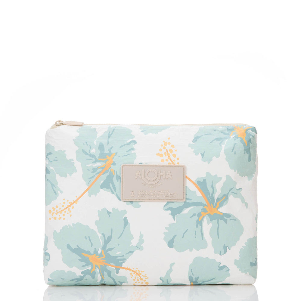 Medium Hibiscus Print Organizer Pouch