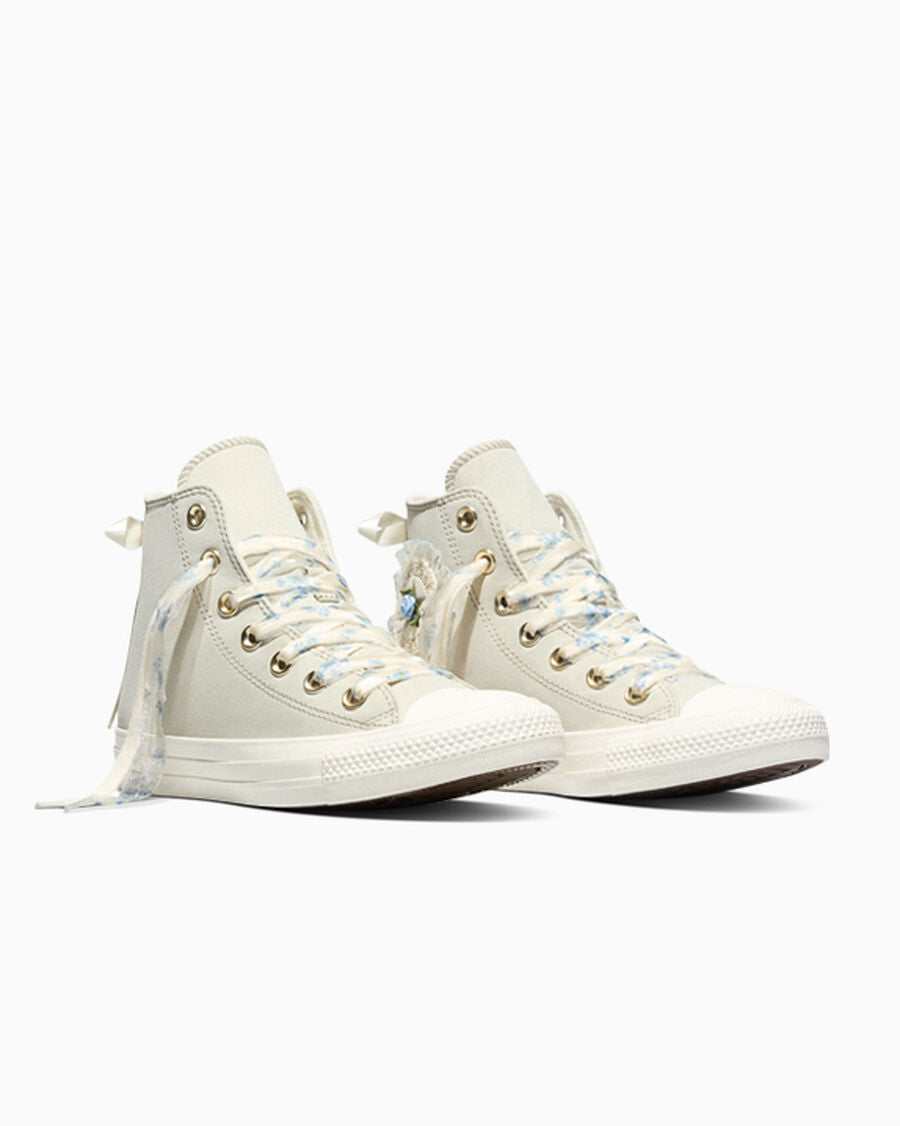 Women's Floral Ruffle High Top Sneaker