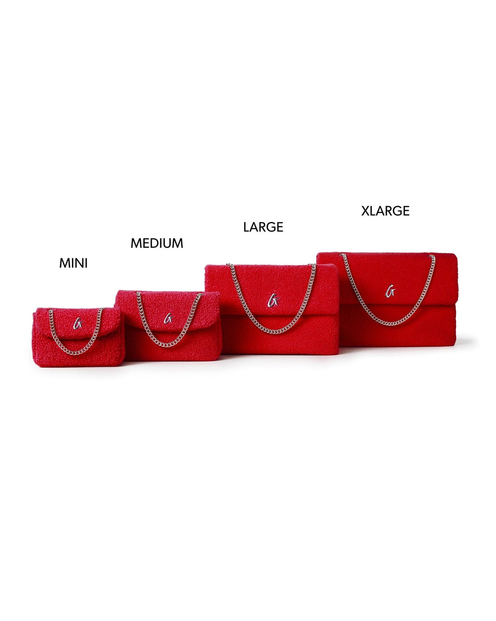 Medium Sherpa Flap Bag - Red