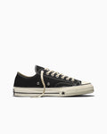 Unisex Heavyweight Canvas Low-Top Sneaker - Black/Black/Egret