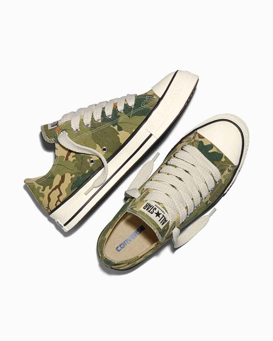 Leaf Camo Canvas Low-Top Sneaker