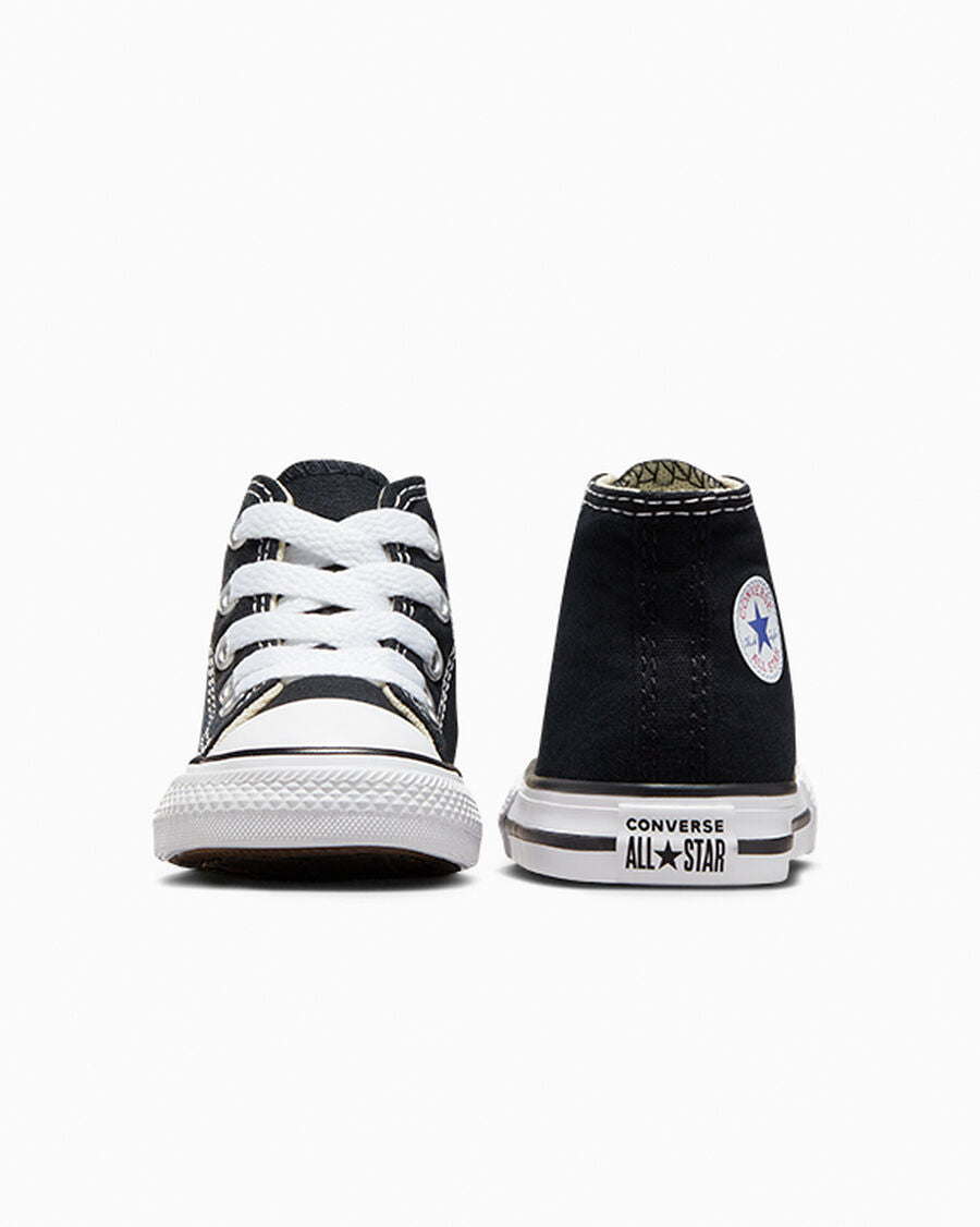 Toddler Canvas High-Top Sneaker - Multiple Colors - Black