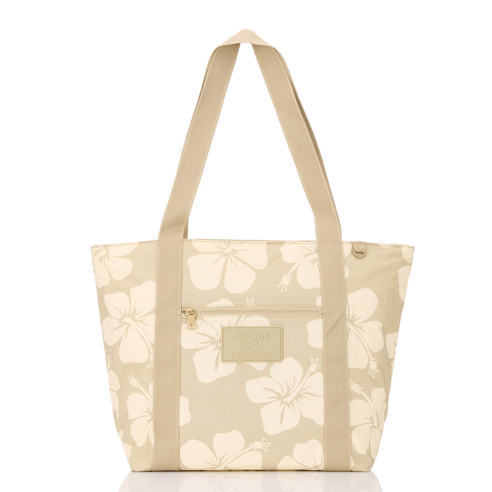 Ripstop Nylon Zipper Tote - Floral