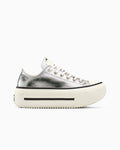 Metallic Canvas Platform Low Top Sneaker