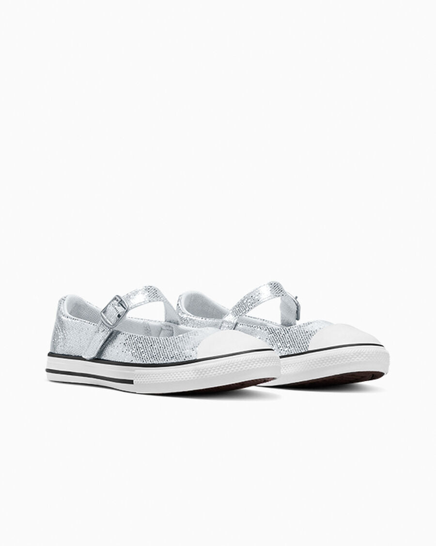 Glitter Easy-On Mary Jane Kids Shoe