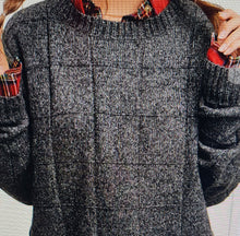 Load image into Gallery viewer, LONG SLEEVE CHARCOAL SWEATER
