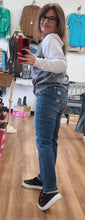 Load image into Gallery viewer, Judy Blue Rainbow Embroidered Cropped Straight Leg

