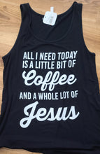 Load image into Gallery viewer, COFFEE &amp; JESUS TANK TOP
