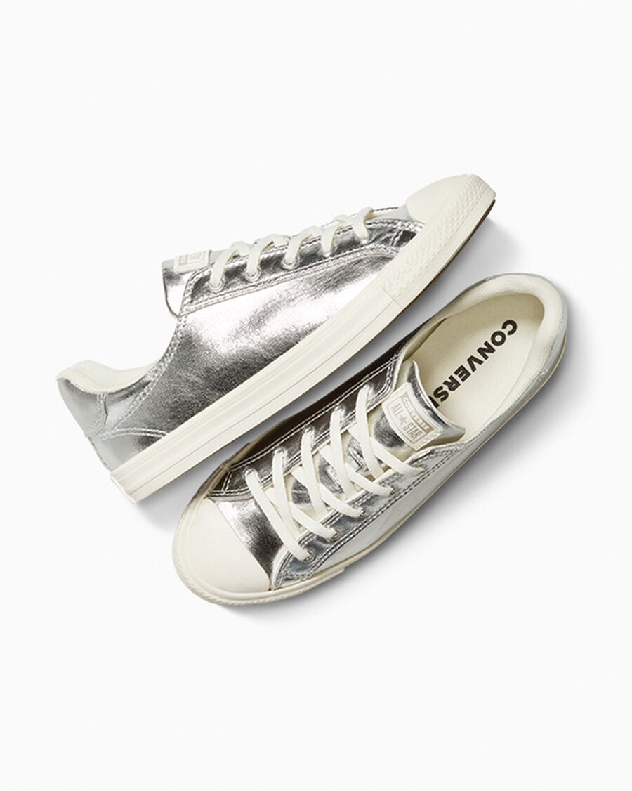 Women's Metallic Canvas Low Top Sneaker