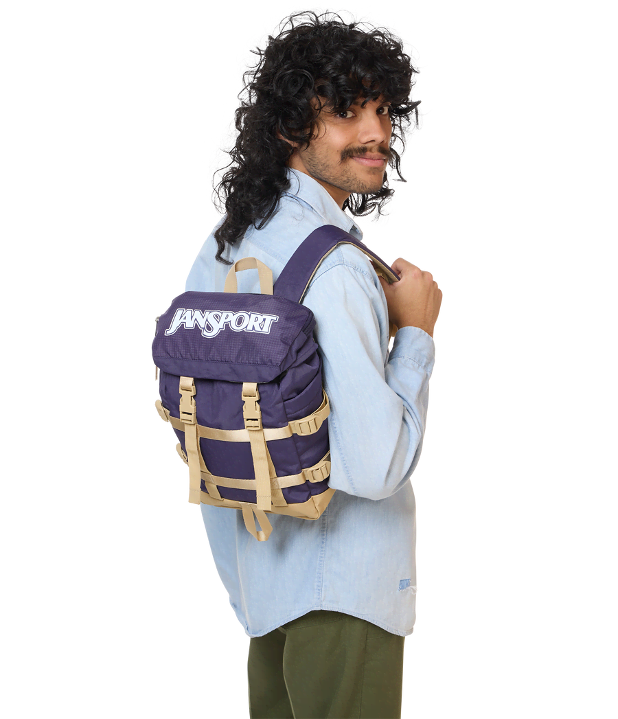 Recycled Nylon Mini Backpack - Smokey Grit