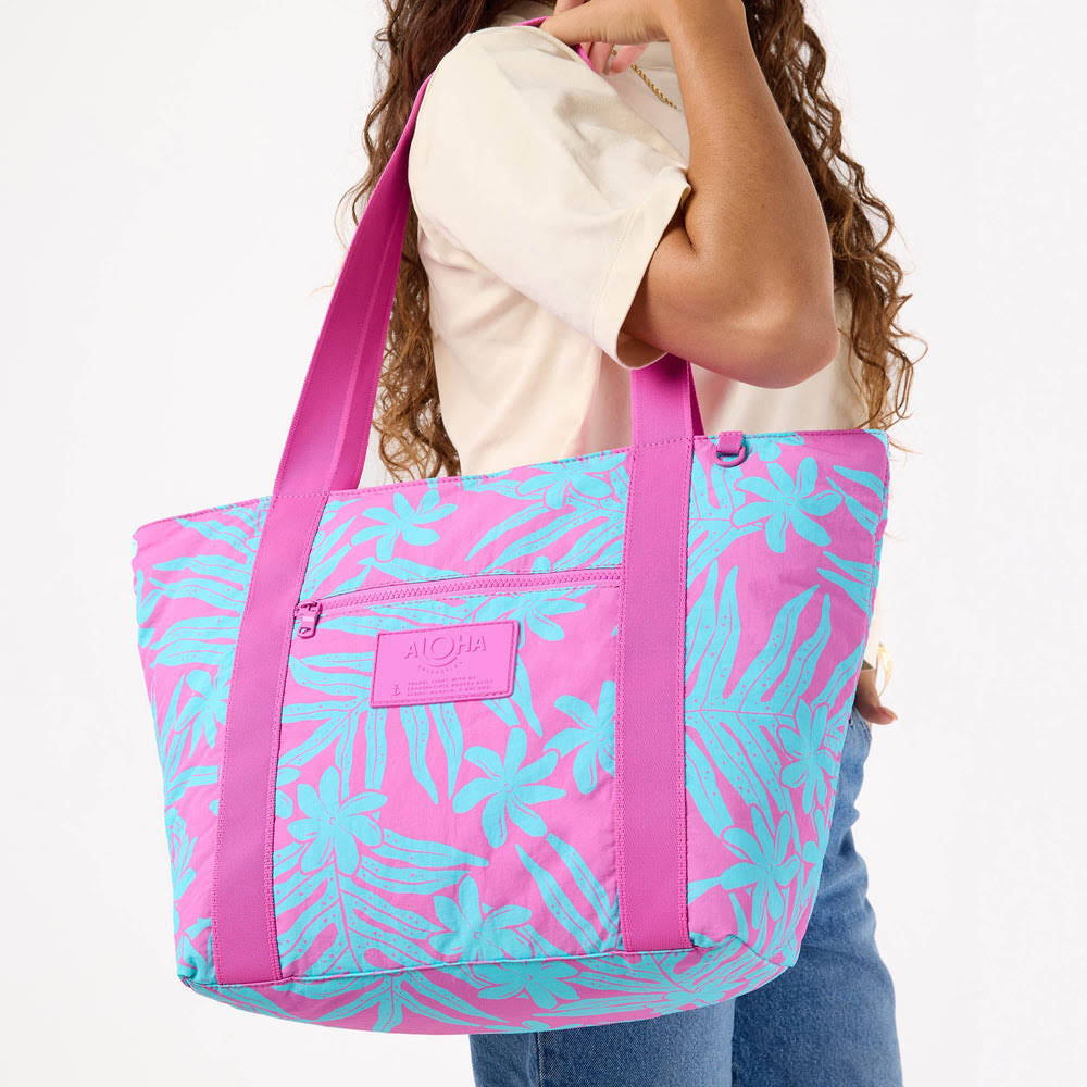 Ripstop Nylon Zip Tote - Fern