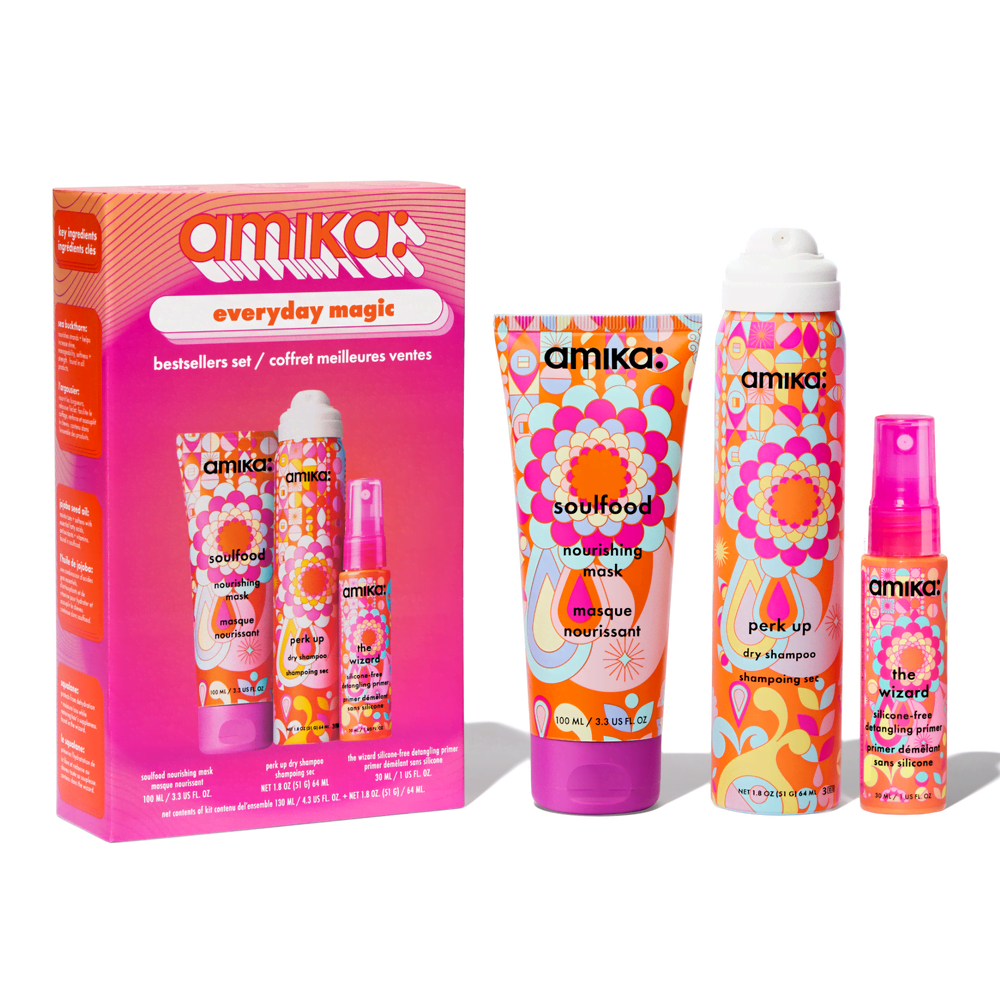 Travel Hair Mask Dry Shampoo And Detangler Set