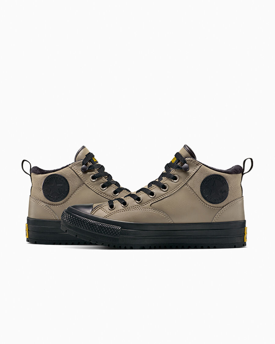 Water-Repellent Fleece-Lined Mid Boot - Classic Taupe/Black