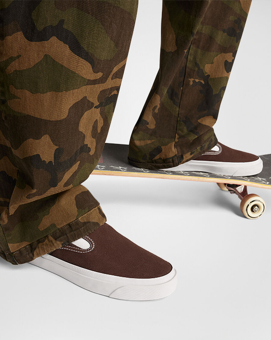 Suede Slip-On Skate Low Top Shoe