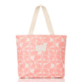 Nylon Travel Tote - Floral Grid