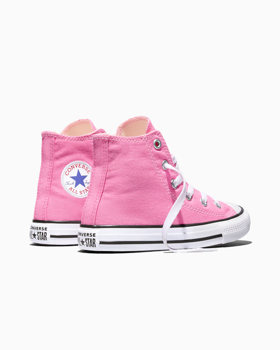 Kids Canvas High-Top Sneaker - Multiple Colors - Pink