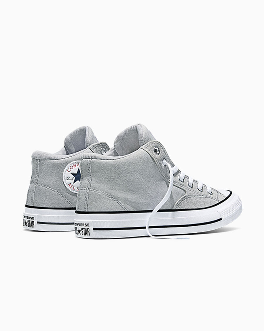 Canvas Mid-Top Sneaker - Grey Area/White/Navy