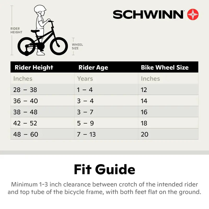 Schwinn Koen & Elm 16-Inch Kids BMX Bike With Training Wheels
