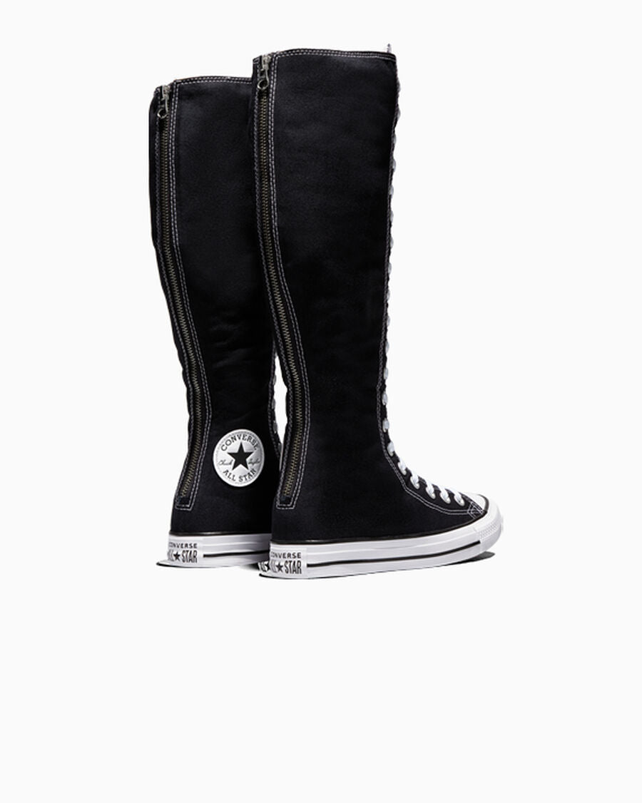 Canvas Knee-High Lace-Up Sneaker