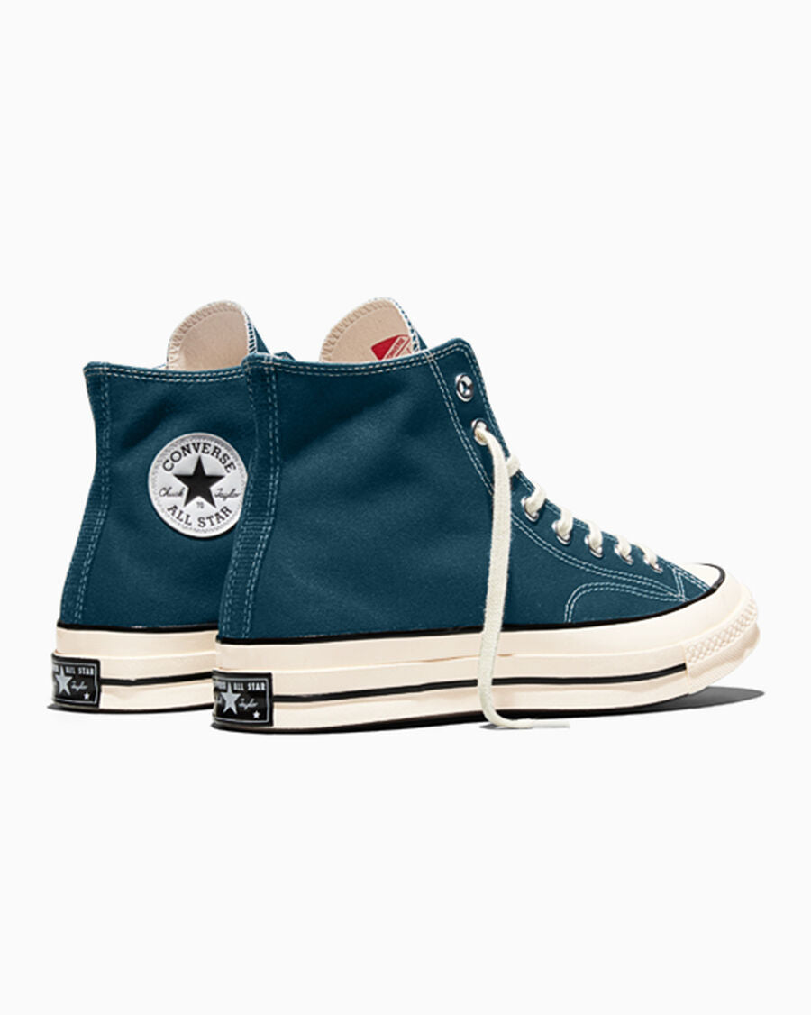 Heavyweight Canvas High Top Sneaker - Black - Murky Waters Blue/Egret/Black