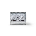 Metallic Vegan Leather Wallet Crossbody - Silver