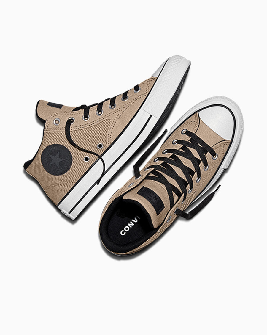 Canvas Mid Top Sneaker - Vintage Cargo/Black/White