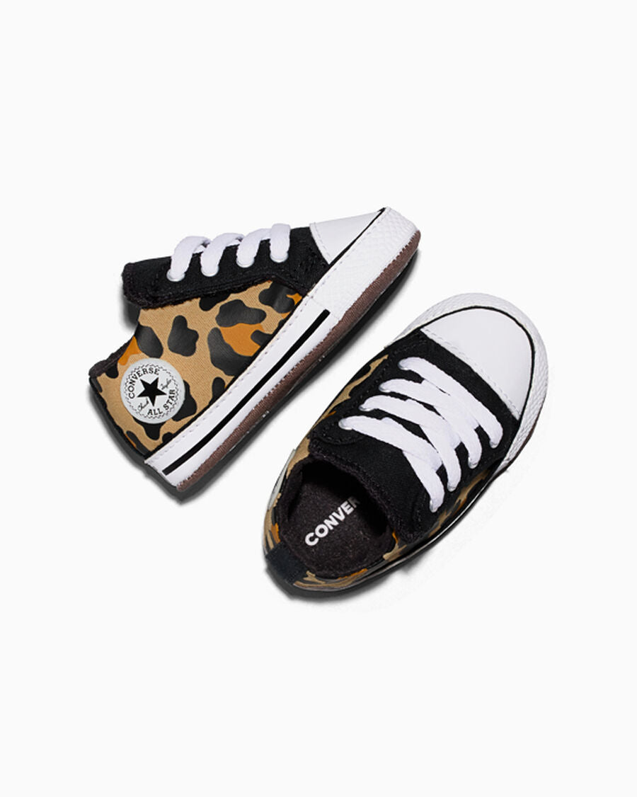 Leopard Print Canvas Mid Top Toddler Shoe