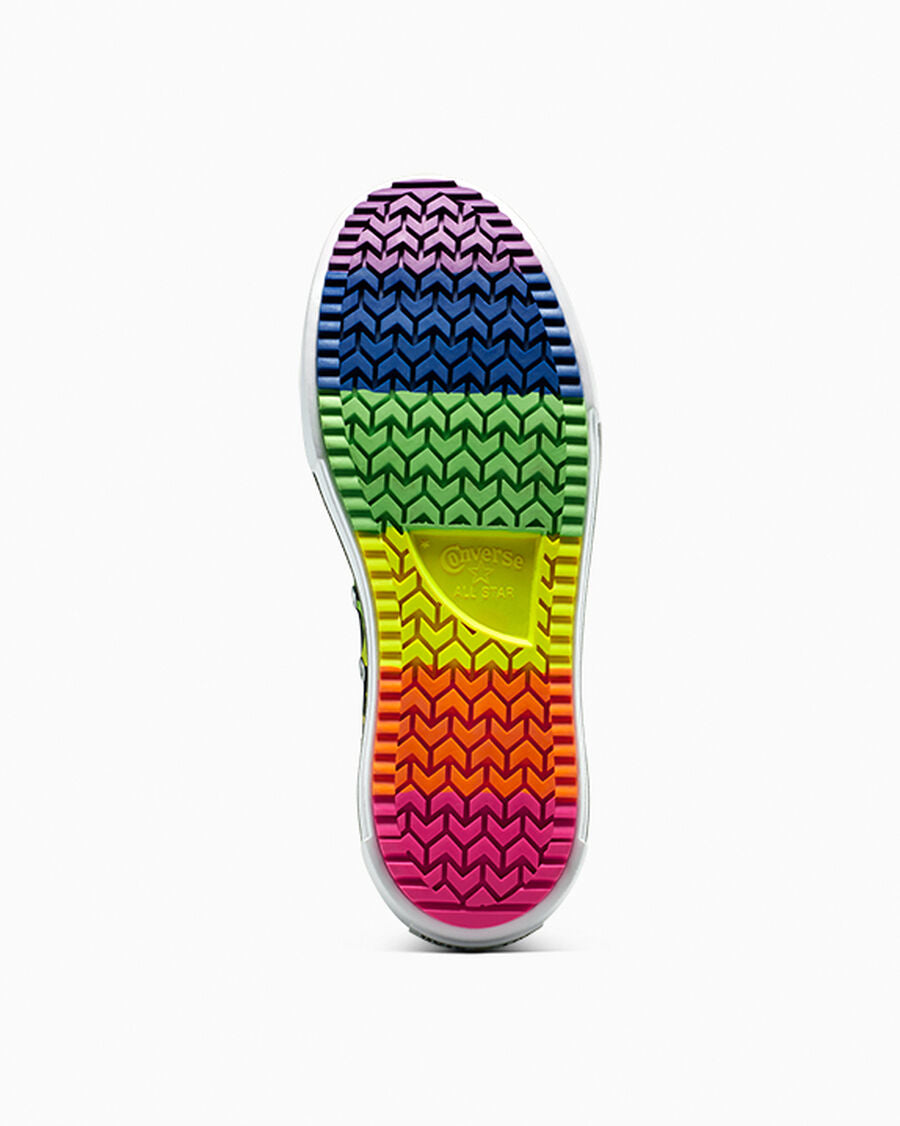Unisex Printed Canvas Platform High-Top
