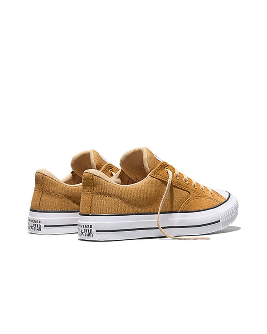 Canvas And Suede Padded Low Top Sneaker - Honey Stick Brown/Hay Day Brown/White