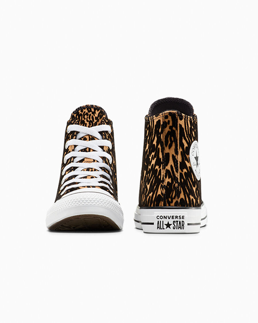 Mixed Animal Print High Top Sneaker