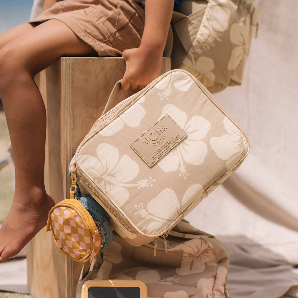 Insulated Ripstop Nylon Lunch Bag - Floral