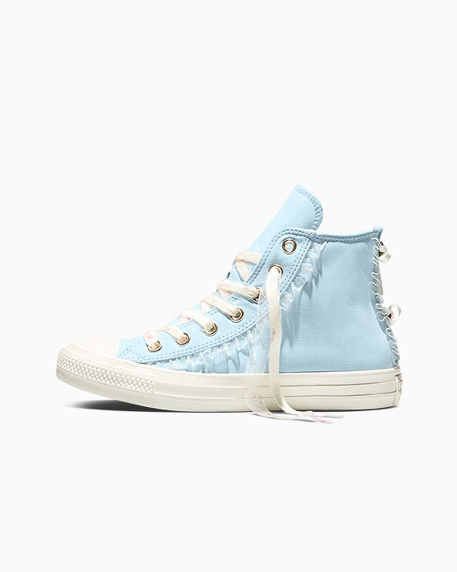 Women's Floral Ruffle High Top Sneaker