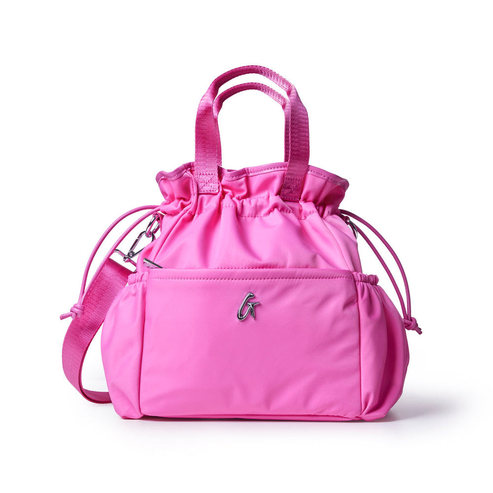 Insulated Nylon Lunch Bag - Hot Pink