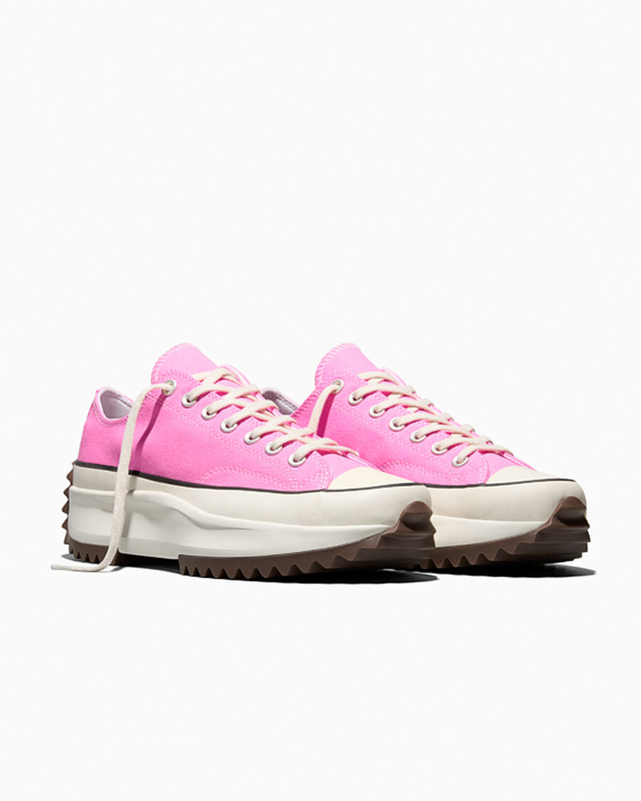 Canvas Platform Low Top Sneaker - Black - Oops Pink/White/Black