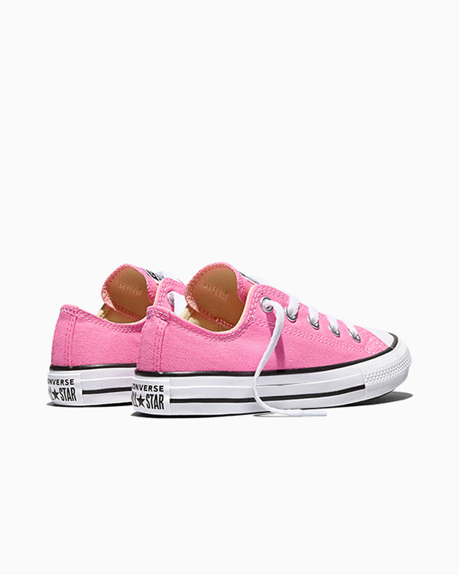 Kids Canvas Low-Top Sneaker - Multiple Colors - Pink