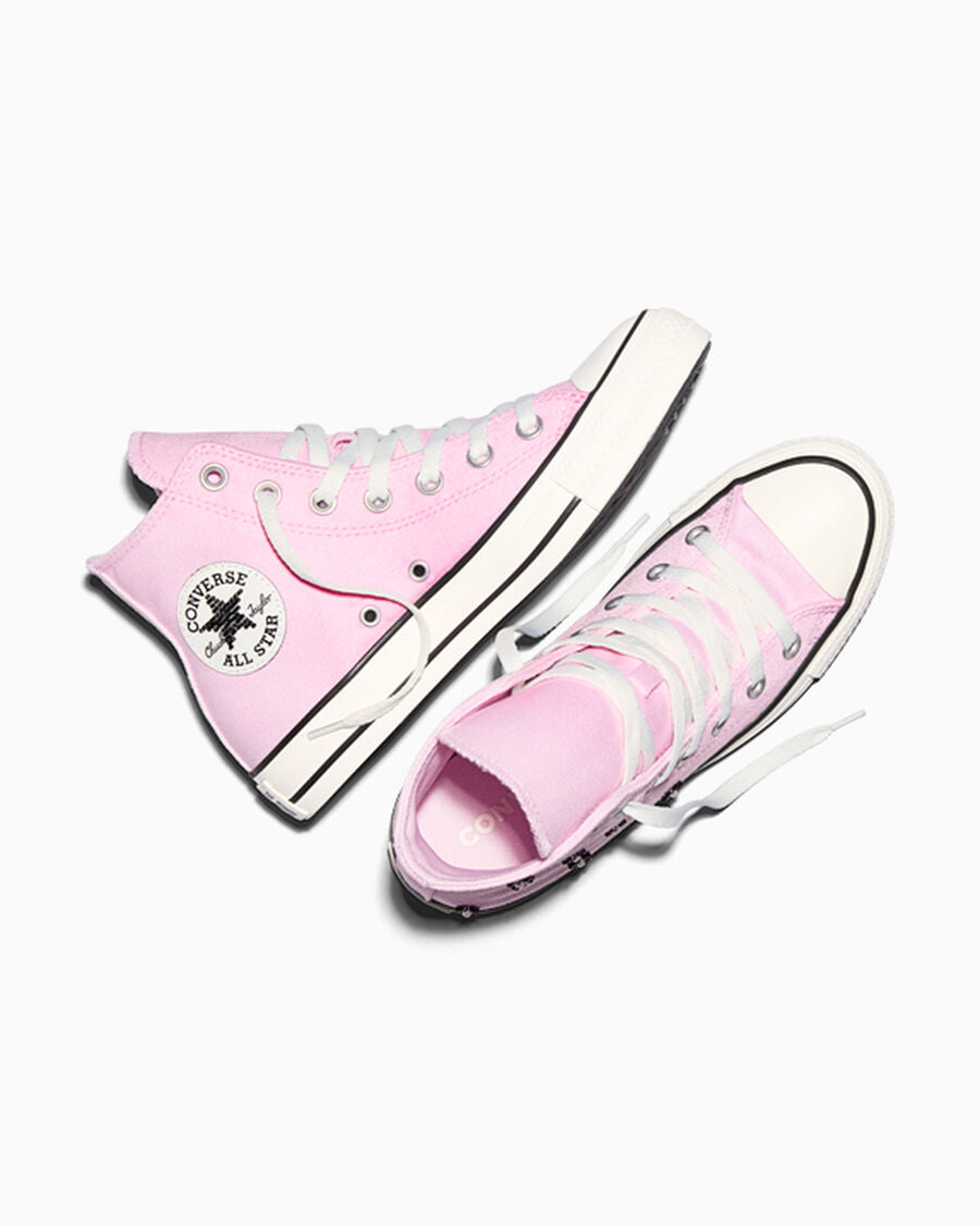 Women's Beaded Floral High Top Sneaker