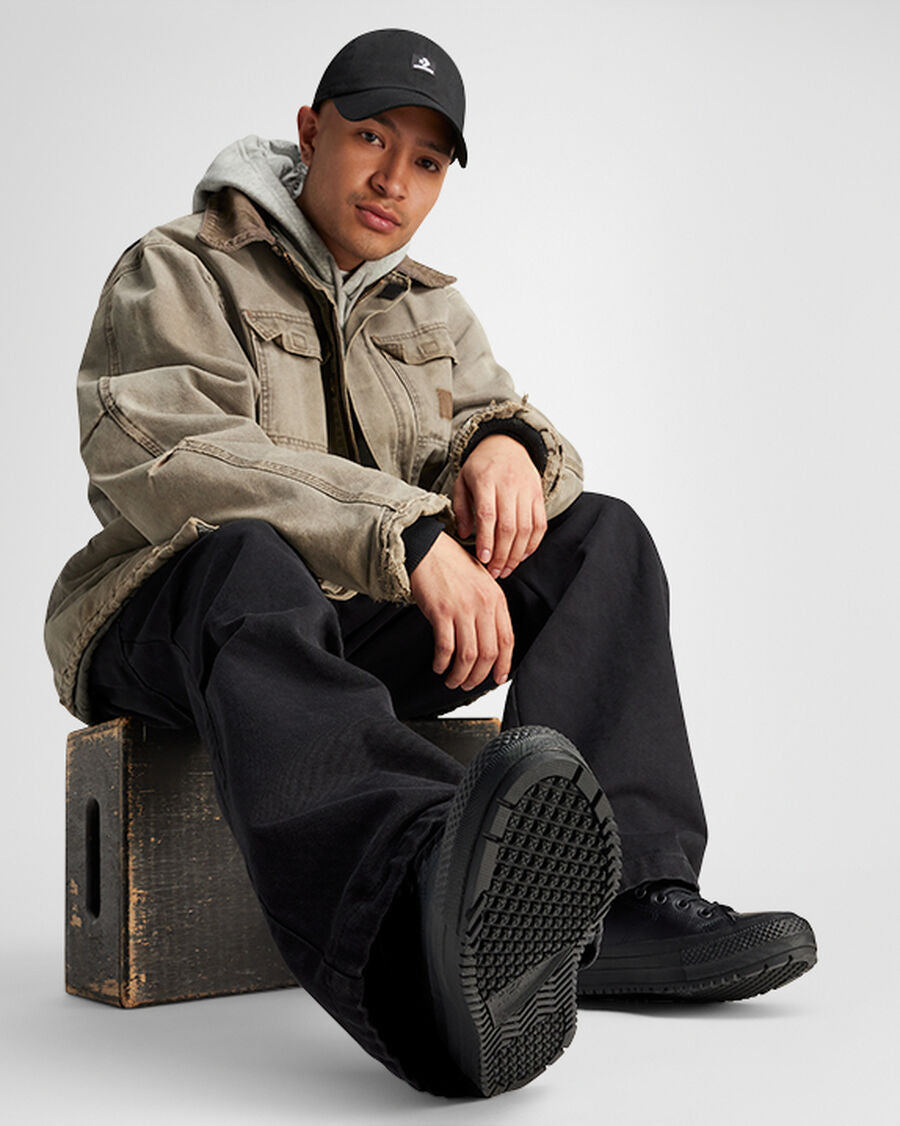 Water-Repellent High Top Hiker Boot - Black/Black/Black
