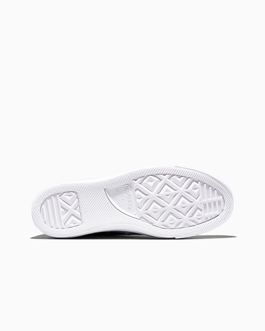 Leather High Top Sneaker - Black - White Monochrome