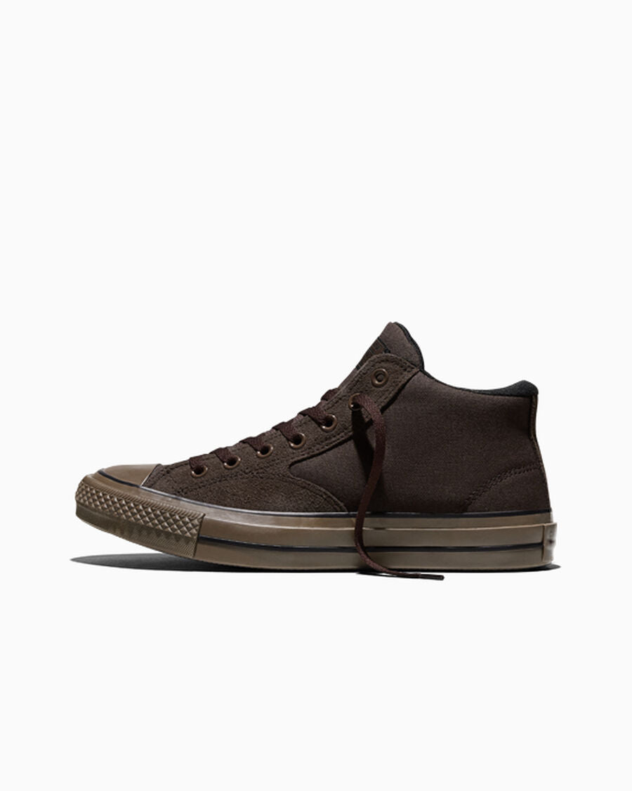 Canvas And Suede Mid Top Sneaker - Fresh Brew/Black/Brown